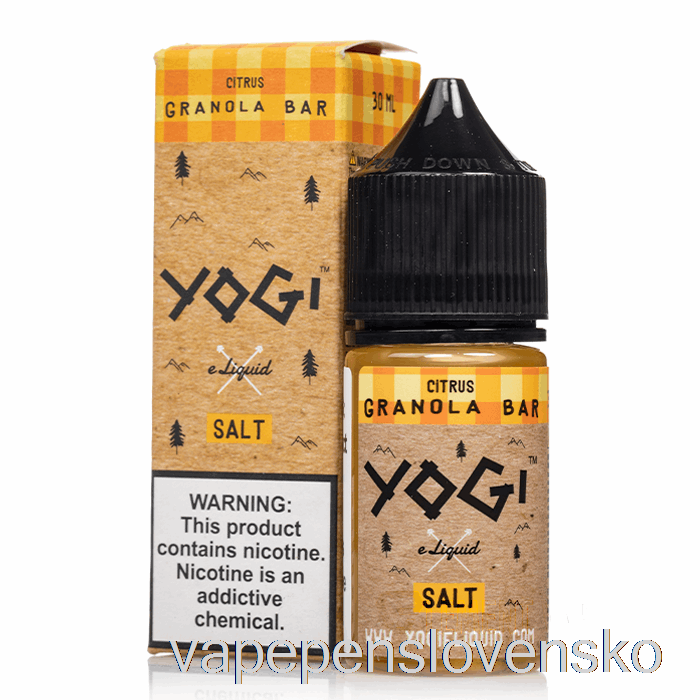 Citrusová Granola Tyčinka - Jogínske Soli E-liquid - 30 Ml 35 Mg Vape Bez Nikotinu